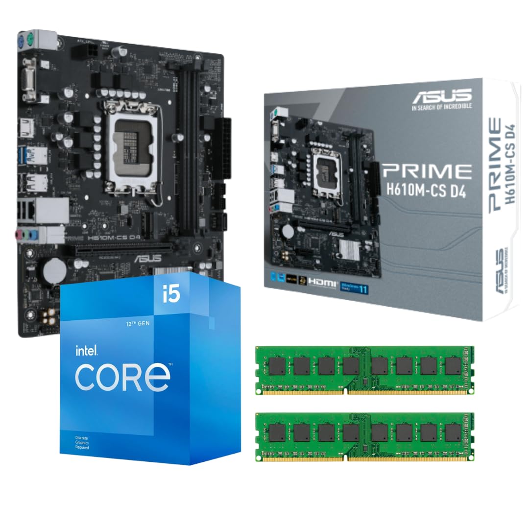 Kit Upgrade Intel 12ª Geração Core I5 12400f Asus H610 32gb Ddr4